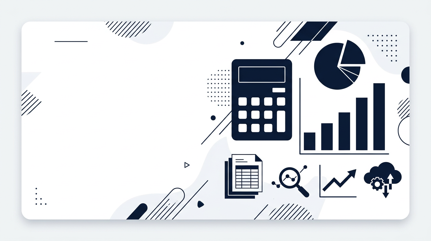 Illustration of calculators and business metrics